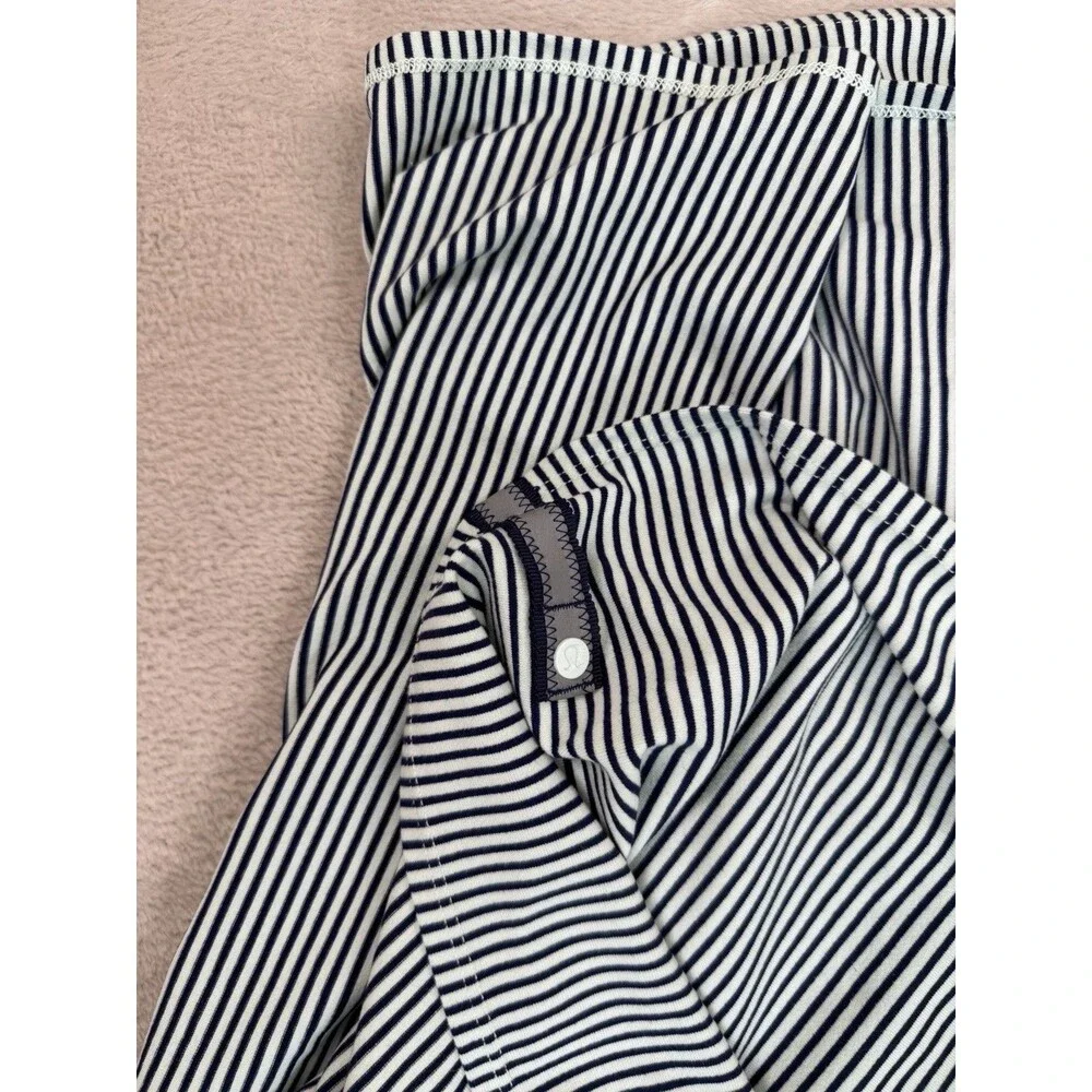 Lululemon Vinyasa Scarf Wrap Blue/White Stripes Adjustable Yoga Size O/S